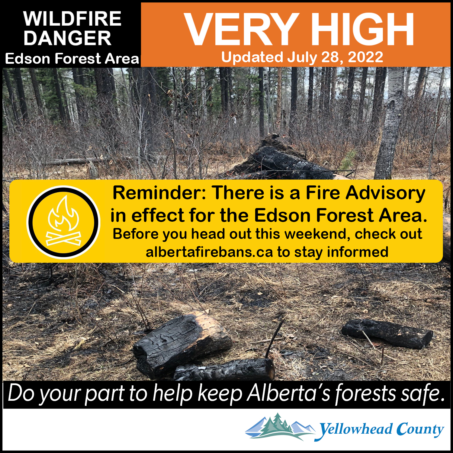 Fire Advisory & Wildfire Danger Level Yellowhead County