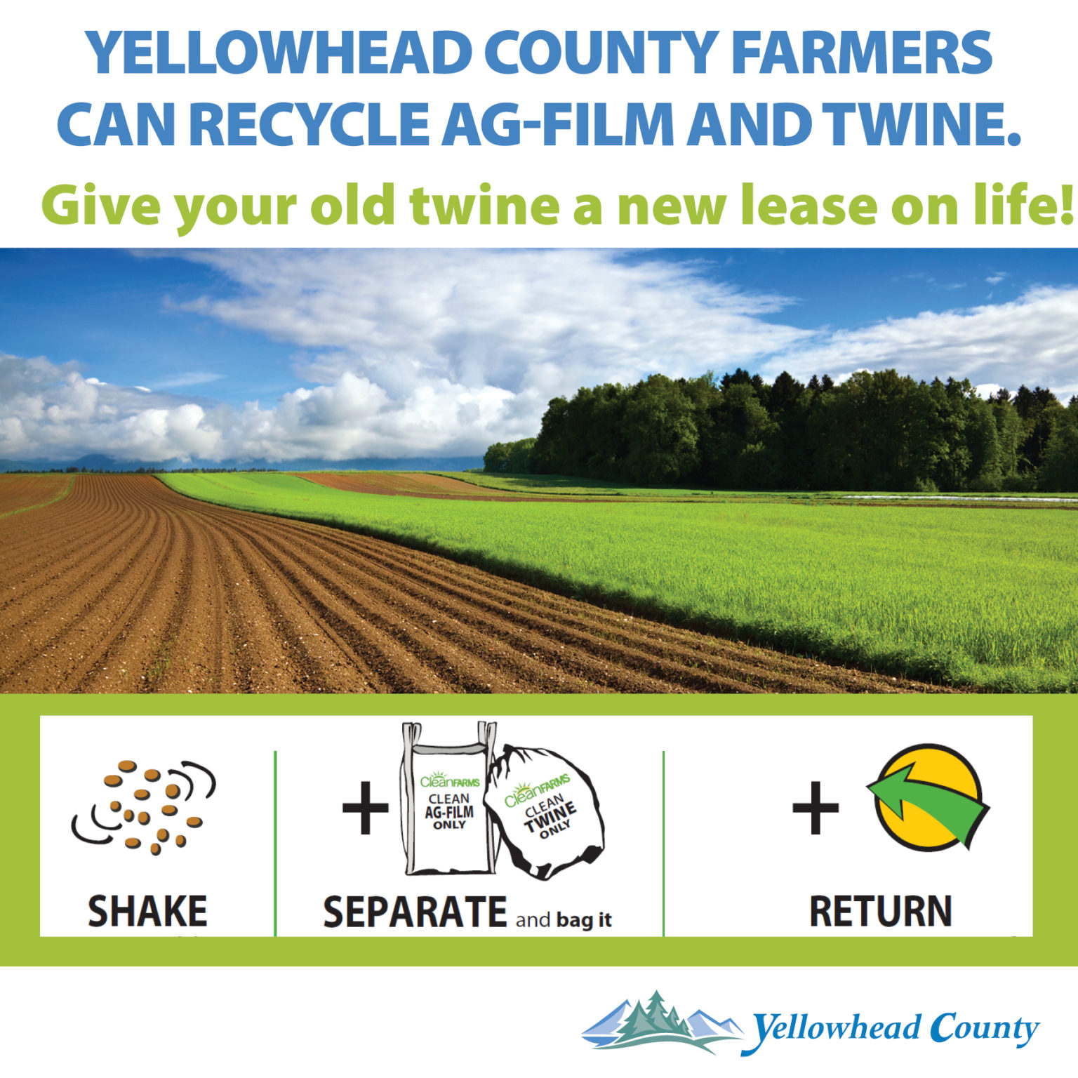 Baler Twine Recycling Program Yellowhead County