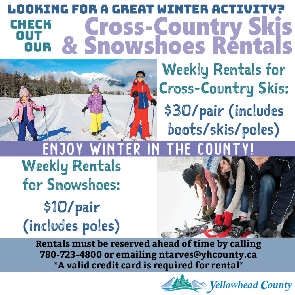 CrossCountry Skis & Snowshoes Rentals Yellowhead County