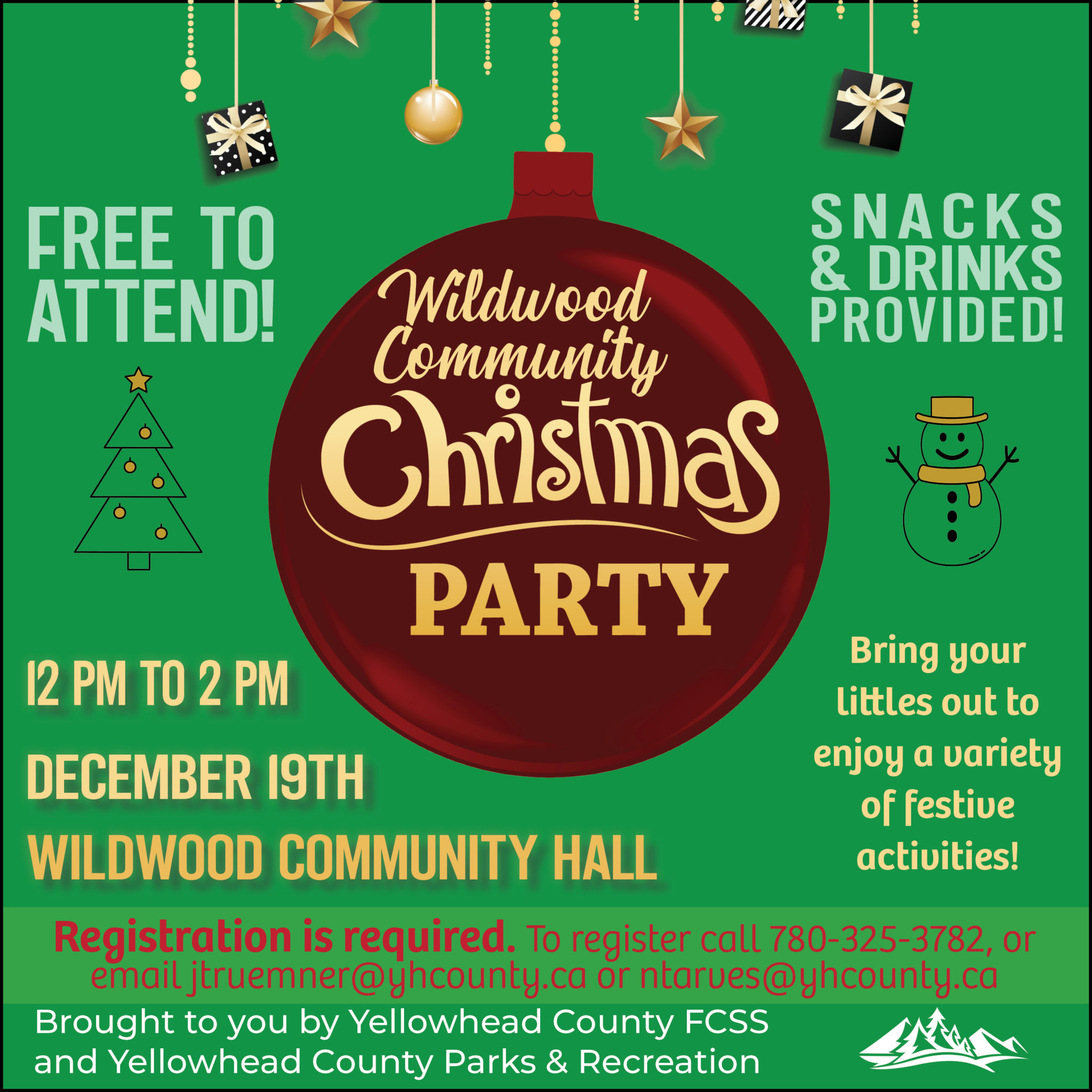 Wildwood Community Christmas Party Yellowhead County